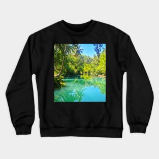 Beto Lagoon, Barobo, Surigao del Sur, Mindanao, Philippines Crewneck Sweatshirt